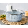 ZESTAW GARNKÓW CERAMICZNO MARMURKOWYCH NA INDUKCJE 12 ELE ZL-7082